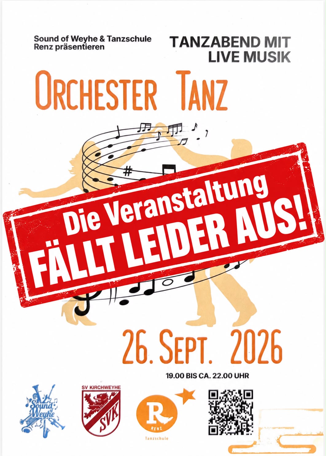 Flyer Orchester Tanz